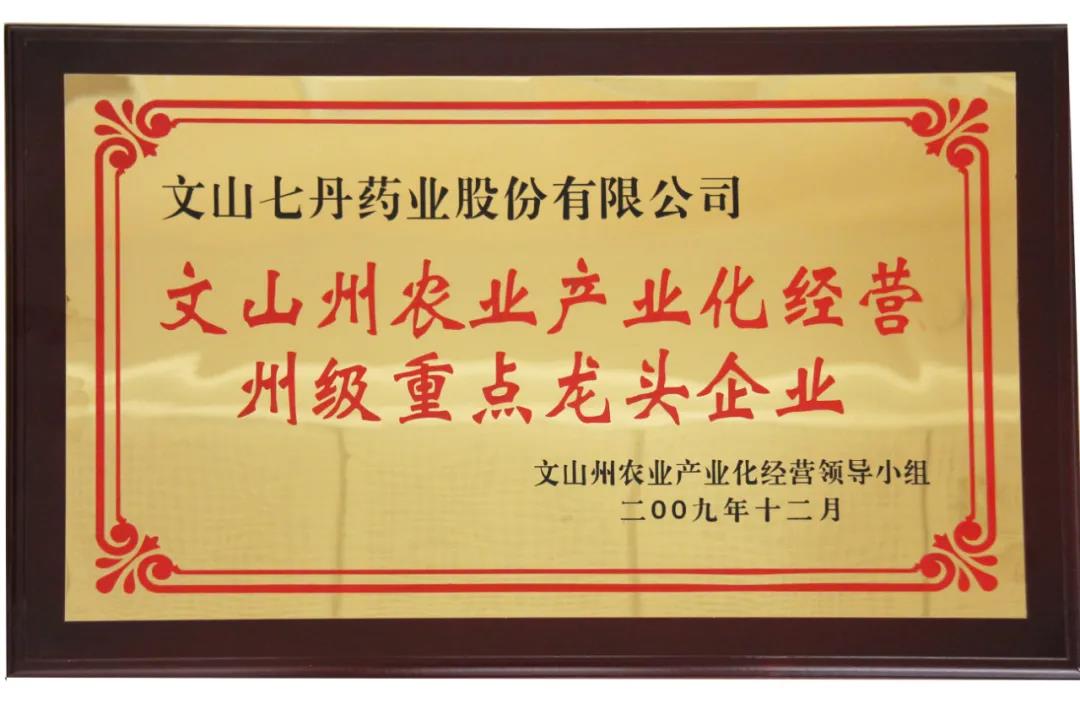 七丹牌三七再次荣获2020年云南省“10大名药材”第一名