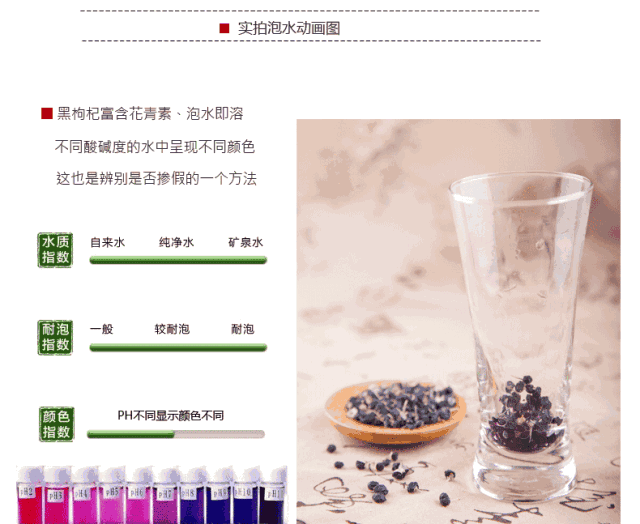 黑枸杞泡水的颜色和温度